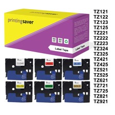 COMPATIBLE LABEL TAPE fits BROTHER TZe 9mm fits P-TOUCH H101C,PT-H101C