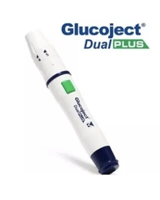 GLUCOMEN Glucoject Dual PLUS Lancing Device - For Diabetics - RRP £34.99