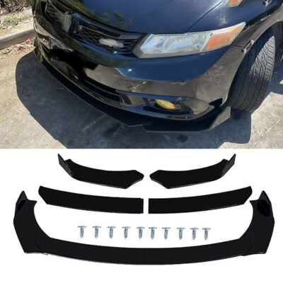 For Honda Accord Coupe Sedan Car Front Bumper Chin Lip Spoiler Splitter Body Kit