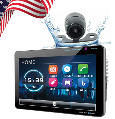 Power Acoustik PD-1032B Car Stereo 10.3  LCD Touchscreen + Back Cam XV20C