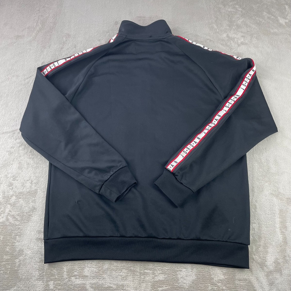 Nike Men's Size Medium Air Jordan Jumpman Tricot Jacket Black Red
