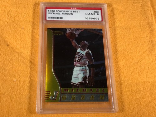 B3-39 BASKETBALL CARD - MICHAEL JORDAN CHICAGO BULLS - 1996 BOWMAN - GRADE 8 - 第 1/6 張圖片