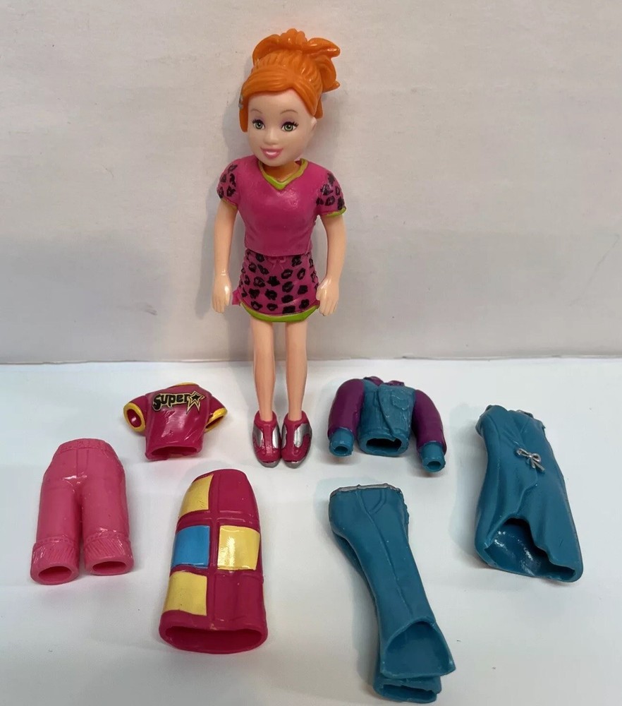 2001 Mattel Fashion Polly Pocket Hot Looks Jean Queen Lea