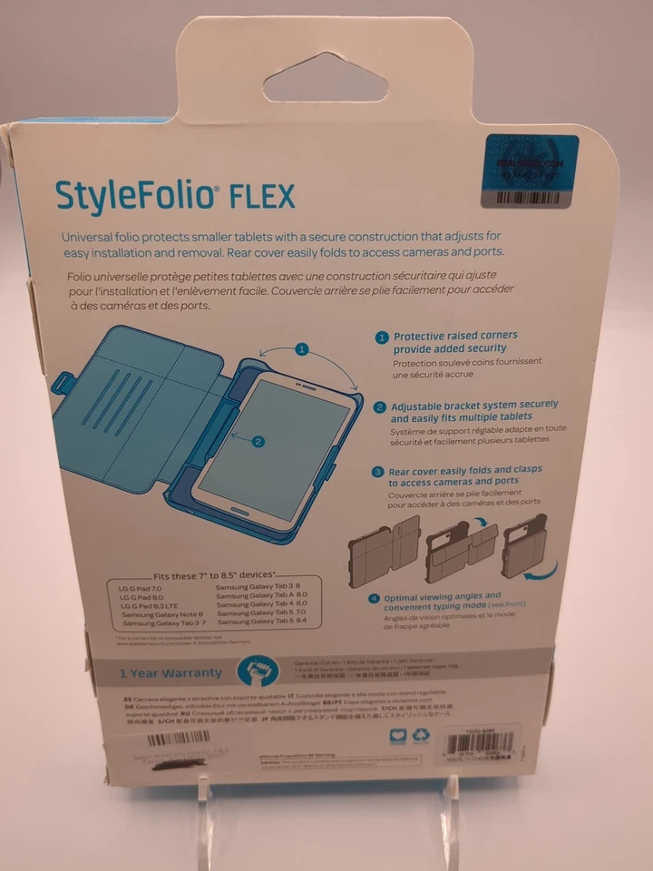 Speck StyleFolio FLEX Universal Folio Case for 7" to 8.5" Tablets - Image 2 of 2