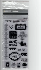 Hugs & Kisses Clear Stamps Unmounted New TPC Studios Paper Carfs Card Making