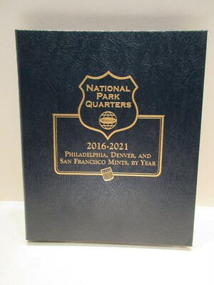 5 Page Whitman Classic Album #3059 National Park Quarters P, D & S Mints Vol. 2