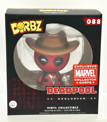 Dorbz No. 088 Deadpool Cowboy Marvel Collector Corps Exclusive New In Box