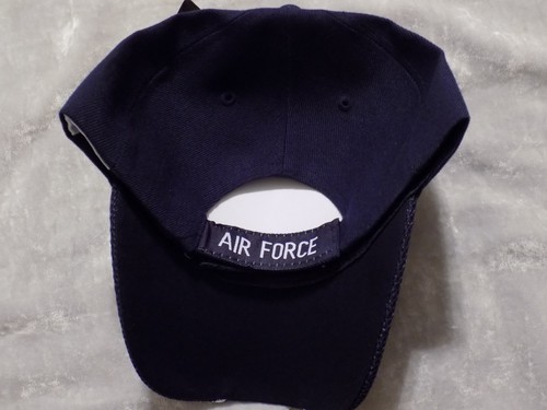 Navy Air Force Baseball Hat Adjustable Cap Patch Logo Eagle Stars Military NEW! - Picture 2 of 2