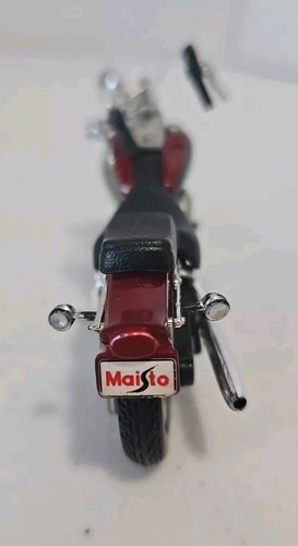 Maisto Harley Davidson Red & Black Motorcycle Plastic - Picture 4 of 4