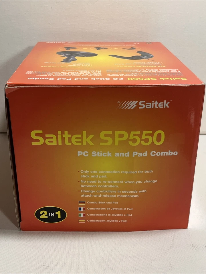Saitek SP550 USB Joystick & Gamepad Fusion For PC Sealed - Image 4 of 4