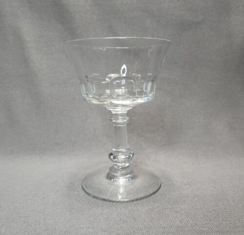 Vintage MCM Fostoria Dolly Madison Crystal Champagne Coupe Saucer Single Glass - Foto 1 di 4
