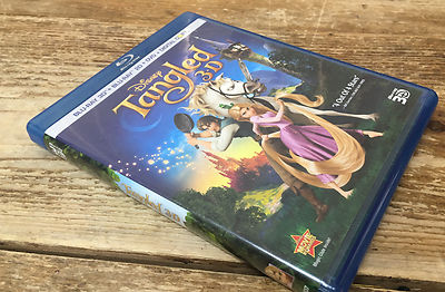 Tangled Blu-ray/DVD 2011 4-Disc Set NO Digital Copy 2D/3D Disney