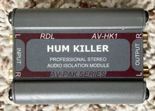 RDL AV-HK1 HUM KILLER Professional Stereo Audio Isolation Module