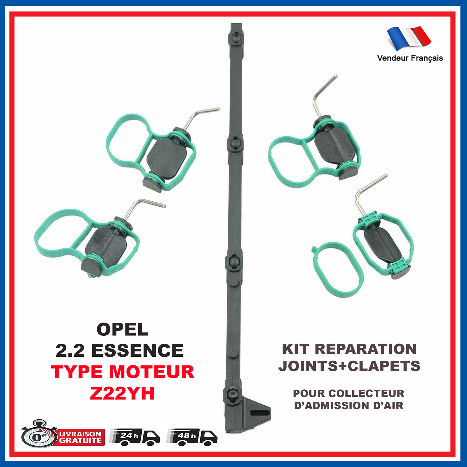 Joint collecteur admission 2.2 Z22YH pour corriger les ratés de ralenti