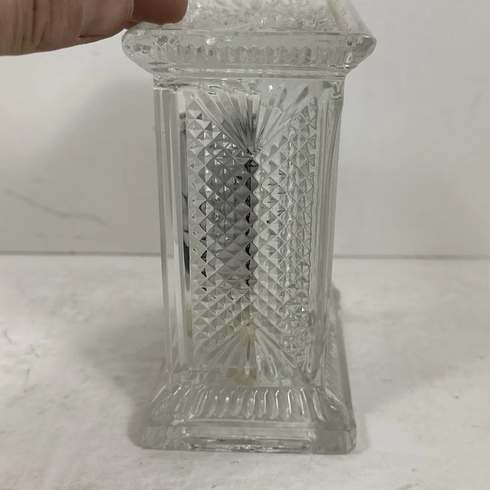 Reloj Godinger Hechinger 1987 De Colección Cristal Plomo Completo Cuarzo Hecho en Alemania Occidental Foto 3 de 4