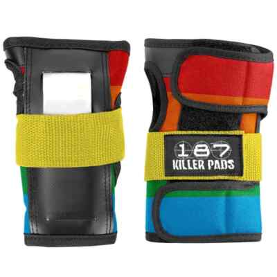 Size Large 187 Killer Pads - Wrist Guard - Rainbow