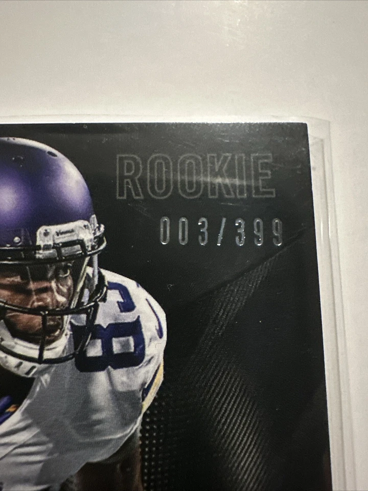 2013 Panini Black /399 Rodney Smith #176 Rookie RC Vikings Football Card - Image 3 of 3
