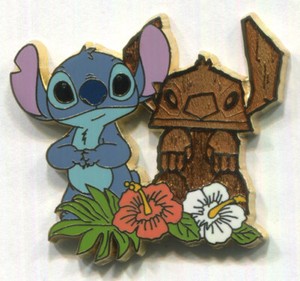 Download TIKI STITCH Hibiscus Flowers Hawaiian Stitch Series Disney ...