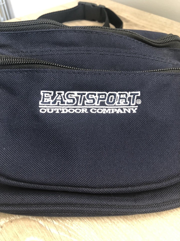 Eastsport Outdoor Company Fanny Pack Blue Classic 3 Zipper Pockets eBay