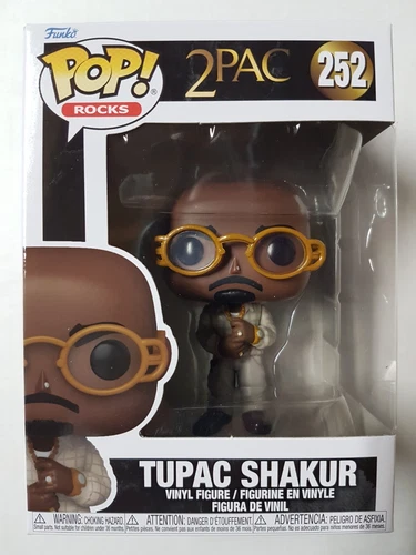Funko Pop Rocks #252 Tupac Shakur Figure Brand New