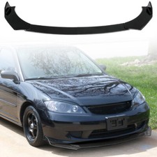 For 04-05 Honda Civic 24 Dr Jdm Style Front Bumper Lip Spoiler Gloss
