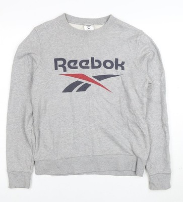Grauer Pullover Sweatshirt Damen UK Größe XS Reebok