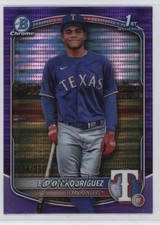 2025 Bowman Chrome Prospects Purple Pulsar Refractor /250 Elorky Rodriguez 1i7n