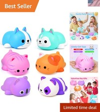 6PCS Jumbo Cat Squishies: Slow Rising Stress Relief Toys for Kids  Adults