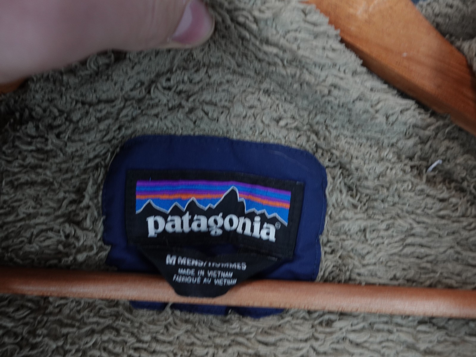 Patagonia Jacket Mens Medium Blue Isthmus Parka Sherpa Lined Outdoor Hiking Coat image 10