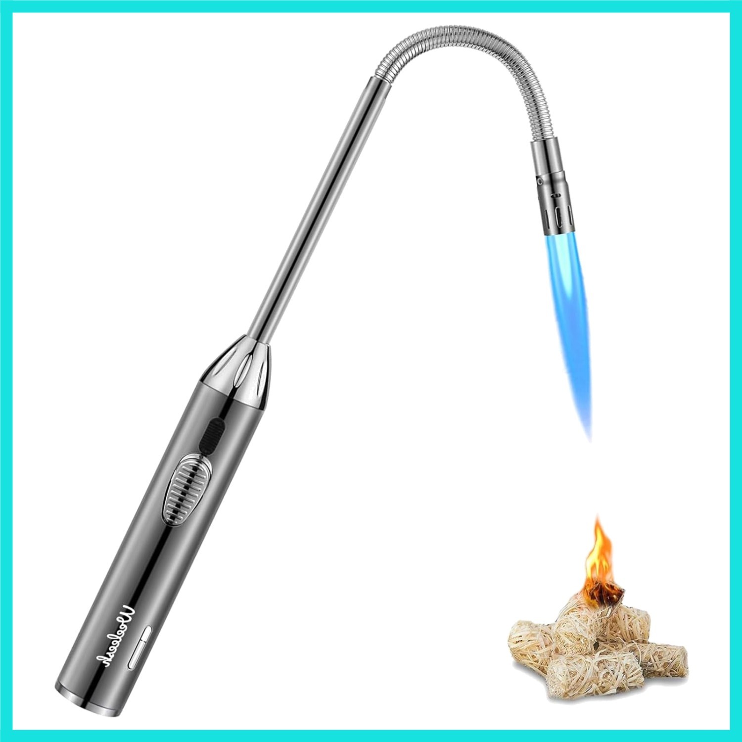 Long Grill Lighter,Refillable Butane,Windproof Flexible with