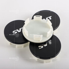 4x 65mm Black For SVT Wheel Center Hub Caps For 2010-2014 F-150 2.5"