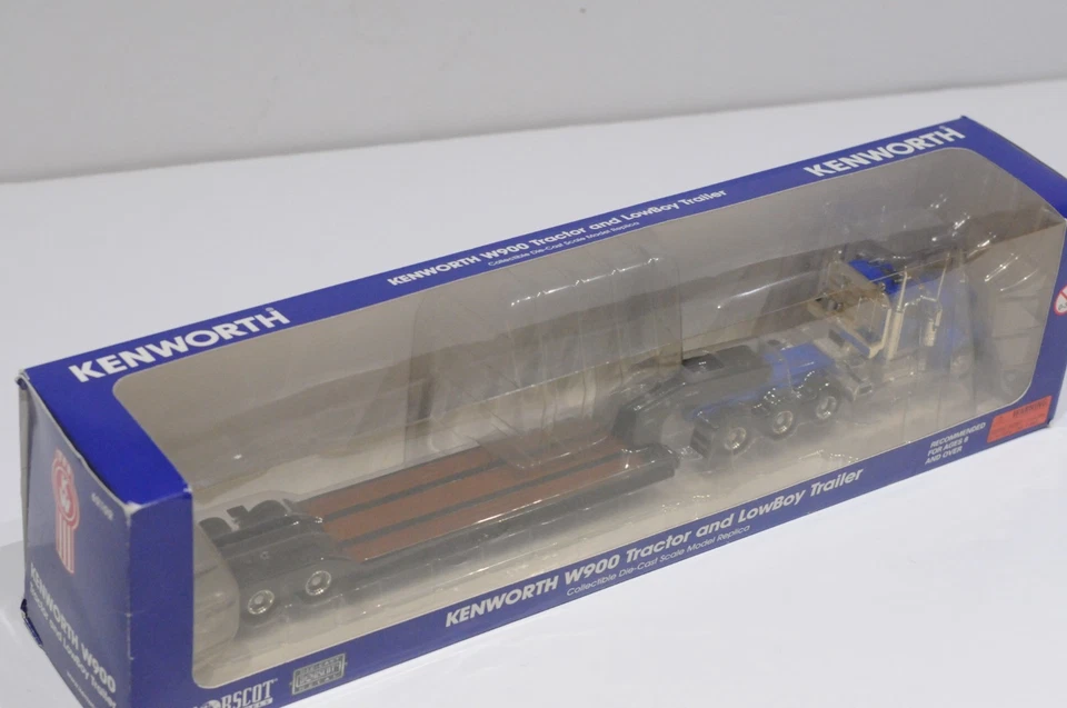 NORSCOT KENWORTH W900 TRACTOR Y REMOLQUE LOWBOY ESCALA 1:50 DIECAST 62102 Foto 4 de 4