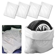 4PCS Extra-Large Tire Covers,Tear-Resistant Plastic Tire Bags