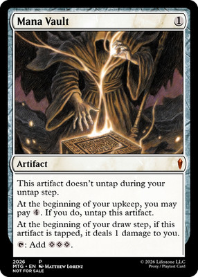 Mana Vault - Premium Quality - Not Tournament Authorized