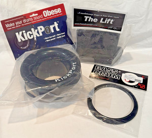👀 KickPort, Bass Drum O, Evans Bass Drum Lift - 3 Piece Boomin' Bass Drum Kit