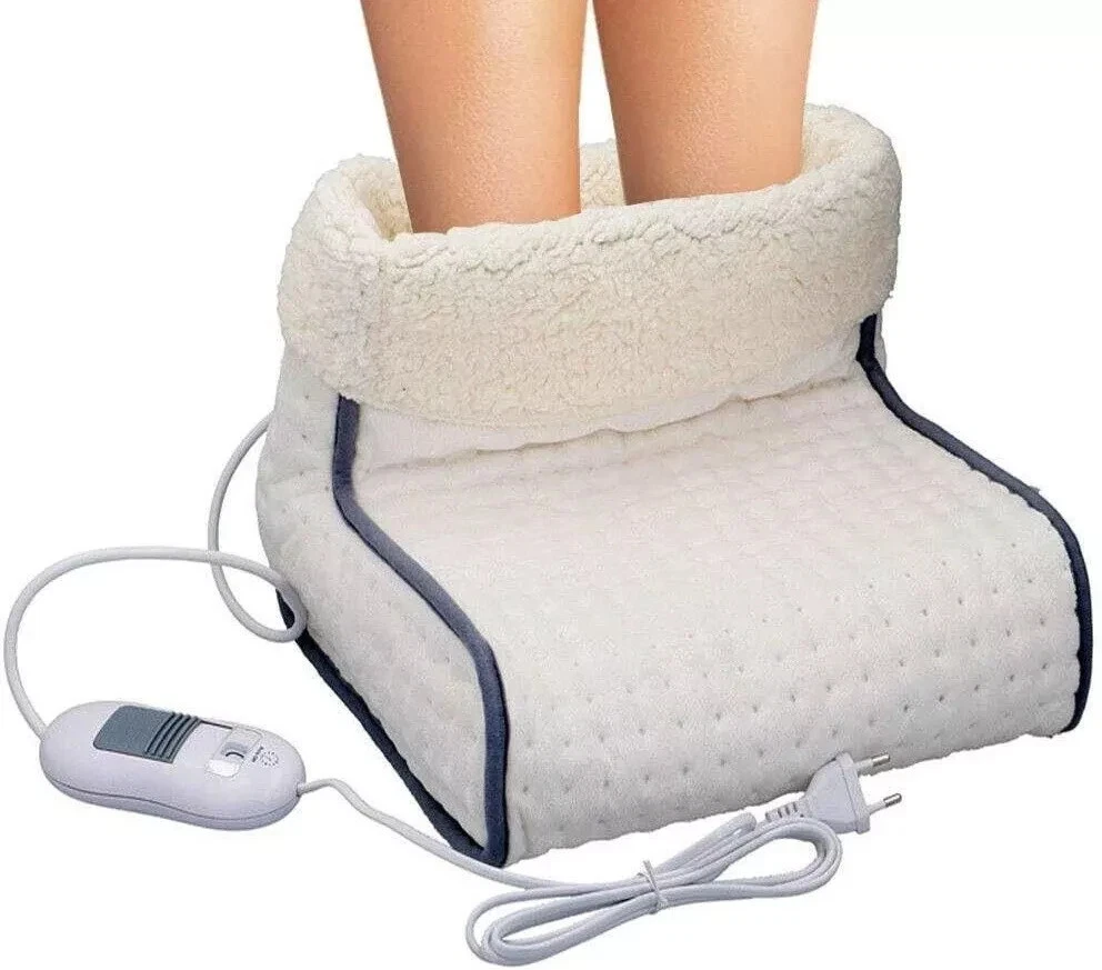 Scaldapiedi Elettrico In Flanella 40x40 Cm | 9 Livelli Calore (45-65°C), 4 Timer, Spegnimento Automatico, Lavabile | Regalo Invernale Per Piedi Freddi