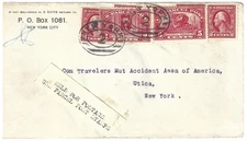 5c+2c Parcel Post, "Held For Postage /Use Parcel Post Stamp" + 2c coils, XF use