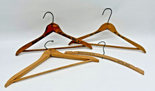 Vintage Wooden Advertising Hangers Hotel Motel Boston FL Brooklyn NYC