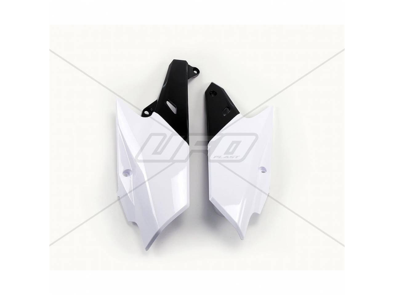 Plaques latérales UFO blanc YA04839-046 contre la casse sur YAMAHA YZF 250 450