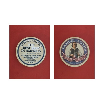 Samuel Adams The Best Beer in America  Brauerei Bierdeckel Bier