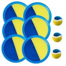 Kids Toys - Outdoor Games for Kids, Toss and Catch Ball Set with 6 Light Blue
