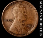 1913-S Lincoln Wheat Cent - Scarce  Very Fine++  Semi-key  Better Date  #L4458