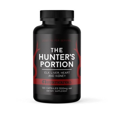 Surthrival: The Hunter's Portion Premium Elk Organ Blend - Elk Organ, Liver, ...
