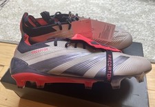Adidas Predator Elite FT FG Tongue Silver Horizon - IF6443 Soccer Cleats Sz 8
