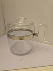 PYREX Coffee Pot Percolator 6 Cup Carafe and Lid ONLY 7756 Vintage Flameware