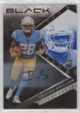 2022 Panini Black Rookies Sapphire Auto 5/35 Isaiah Spiller #134 Auto 0c6