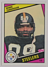 Bennie Cunningham Pittsburgh Steelers Tight End 1984 Topps Card # 164 MrMt