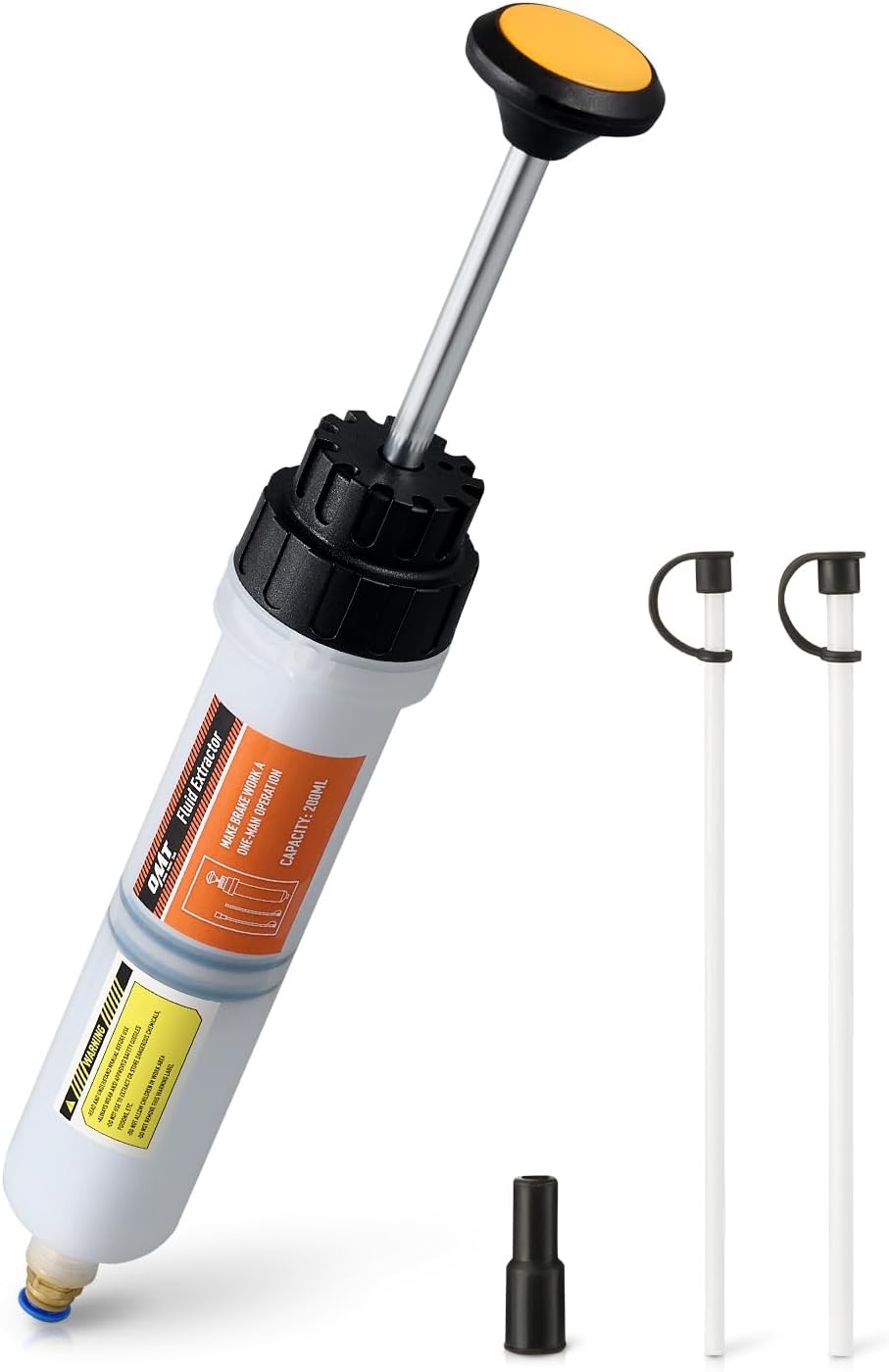Orion Motor Tech 200mL Manual Fluid Extractor and Filler, 200mL, orange 