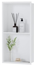 Neodrain No Tile Shower Niche, Stainless Steel Wall Niche 13.1"X25.1" Inner Size