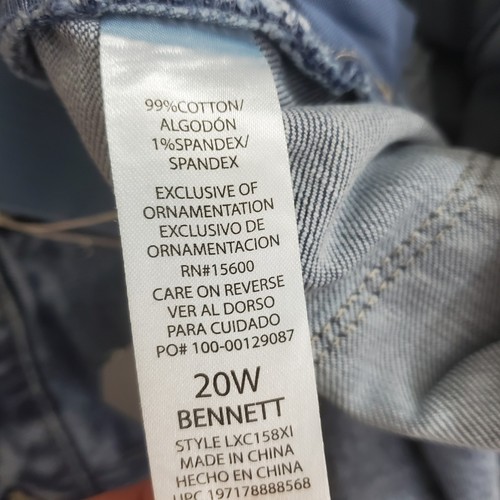 Democracy Wit Wisdom "Ab" Soluzione Bennet Stivaletto a malapena Jeans Strass Nuovo con etichette 20W - Foto 11 di 13
